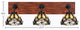 Oxbridge, Bath Bar, Matte Black & Painted Wood-look Metal, 7" Grand Merlot Glass
