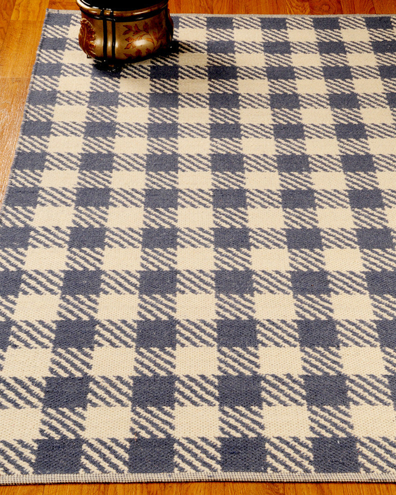 "Wilde" Dhurrie Wool Rug, Hand Woven , Reversible, 8' X 10'