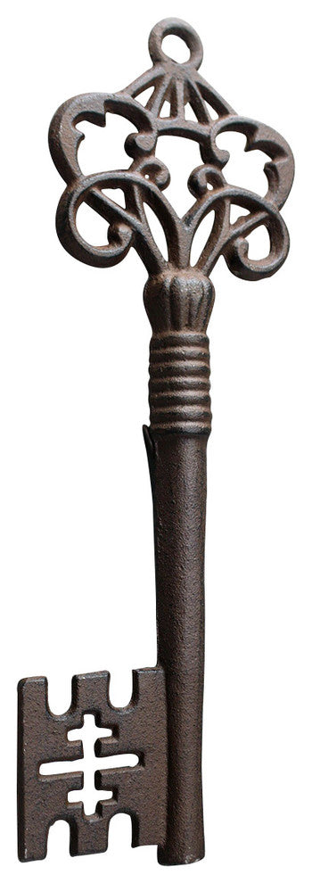 Cast Iron Skeleton Key, Rustic Bronze