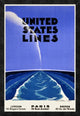 "United States Lines" Framed Canvas Giclee by Edmond Maurus, 22"x32"