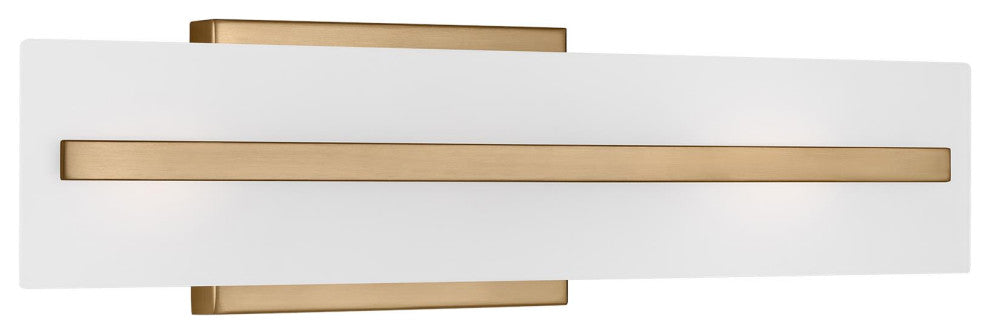 Dex Small Two Light Wall / Bath, Satin Brass