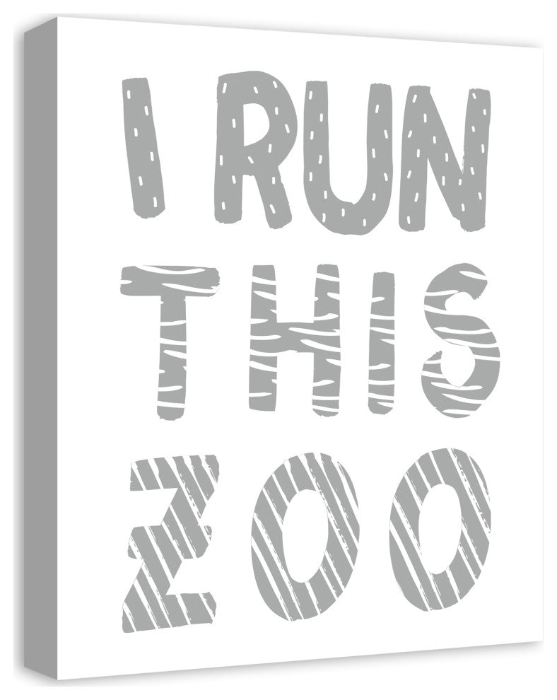 I Run This Zoo 16x20 Canvas Wall Art