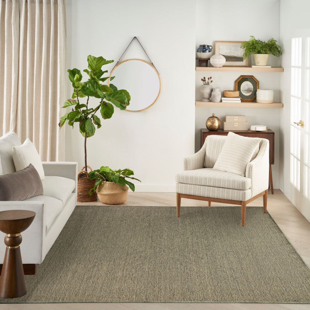 Nourison Tulum 8' x 10' Olive Outdoor Rug