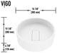 Bryant 15"L x 15"W MatteStone Vessel Sink and Lexington 10"H Faucet Set