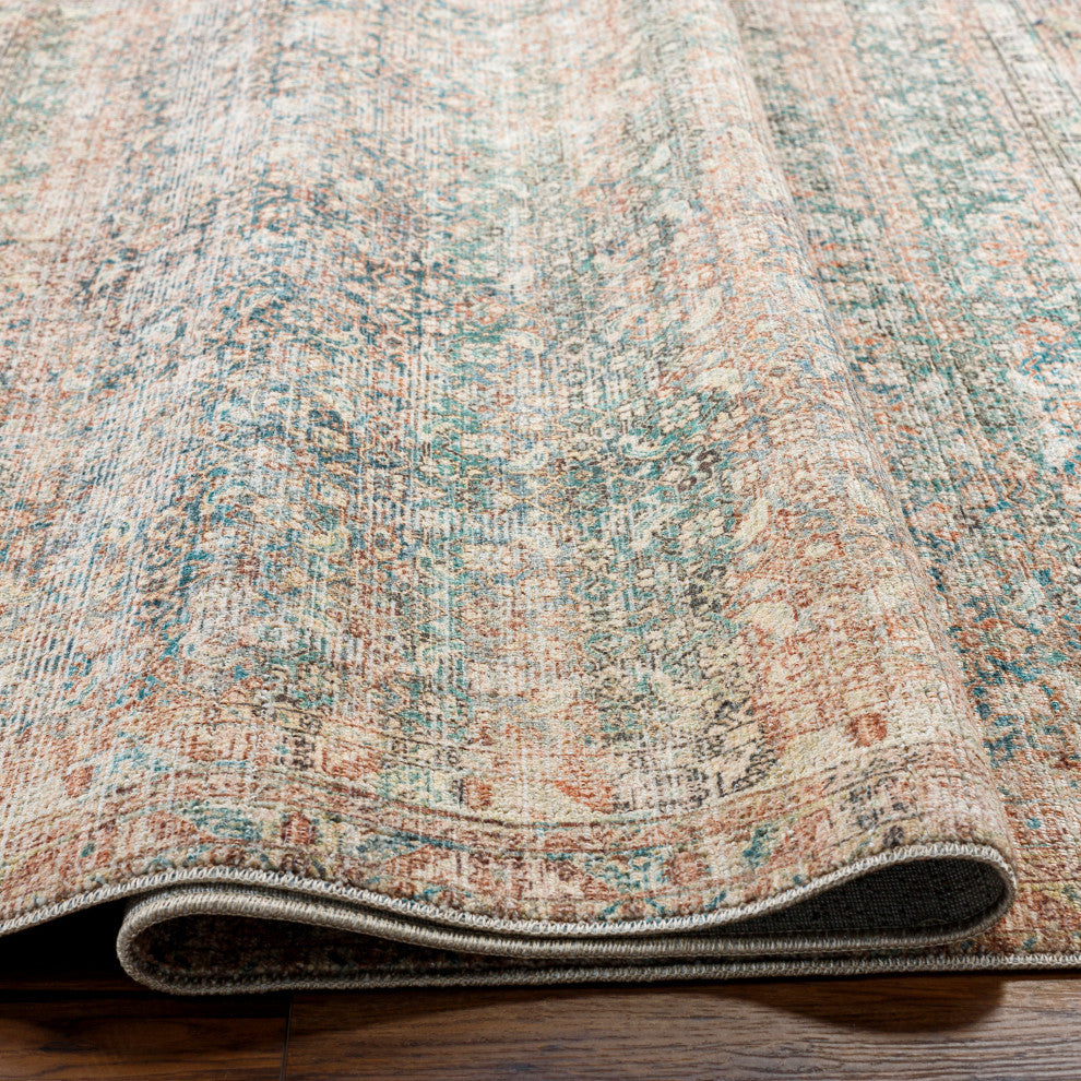 Surya + Becki Owens Marlene Machine Woven Area Rug, Emerald, 7'10" x 10'
