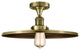 Innovations 517-1CH-AB-MFR-AB-16-LED 1 Light Semi-Flush Mount, Antique Brass