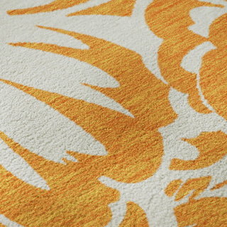 Premium Machine Washable Mayfield AMF551 Orange 3' x 5' Rug