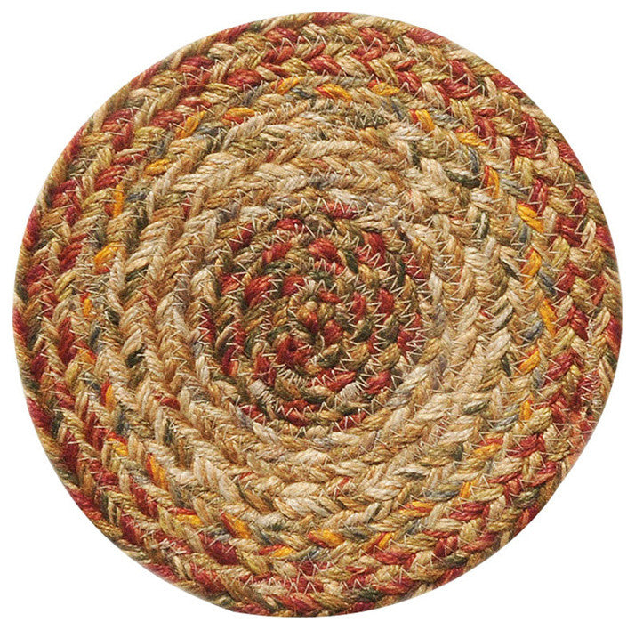 Homespice Decor Harvest Jute Braided Trivet 8" (Round)