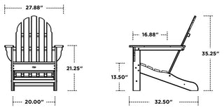 Cape Cod Adirondack Chair, Sunset Red