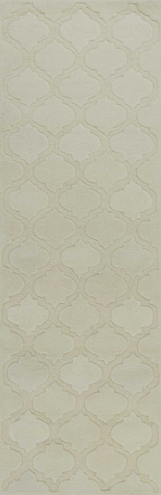HomeRoots 8' x 10' 6" Wool Grey Area Rug
