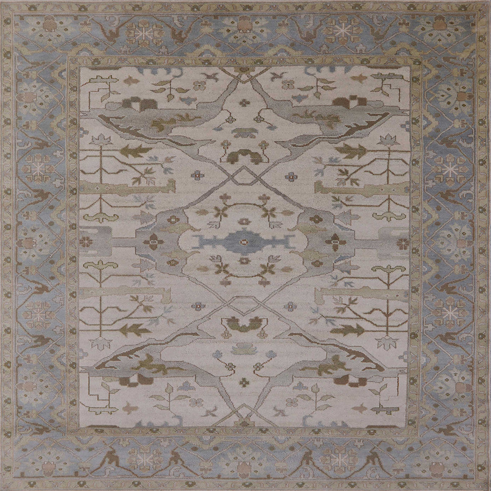 Ahgly Company Indoor Square Mid-Century Modern Area Rugs, 8' Square