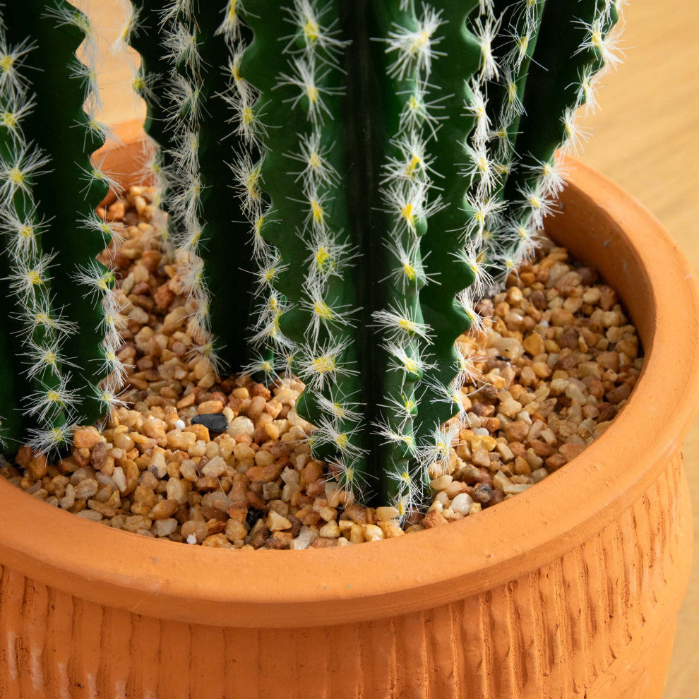 41in. Artificial Cactus, Terracotta Planter
