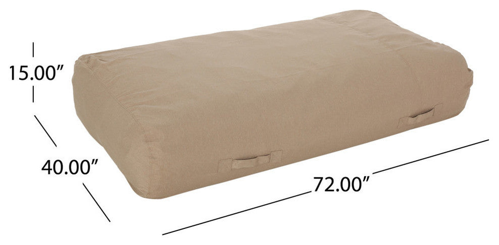 Vivien Outdoor Water Resistant 6'x3' Lounger Bean Bag, Tuscany