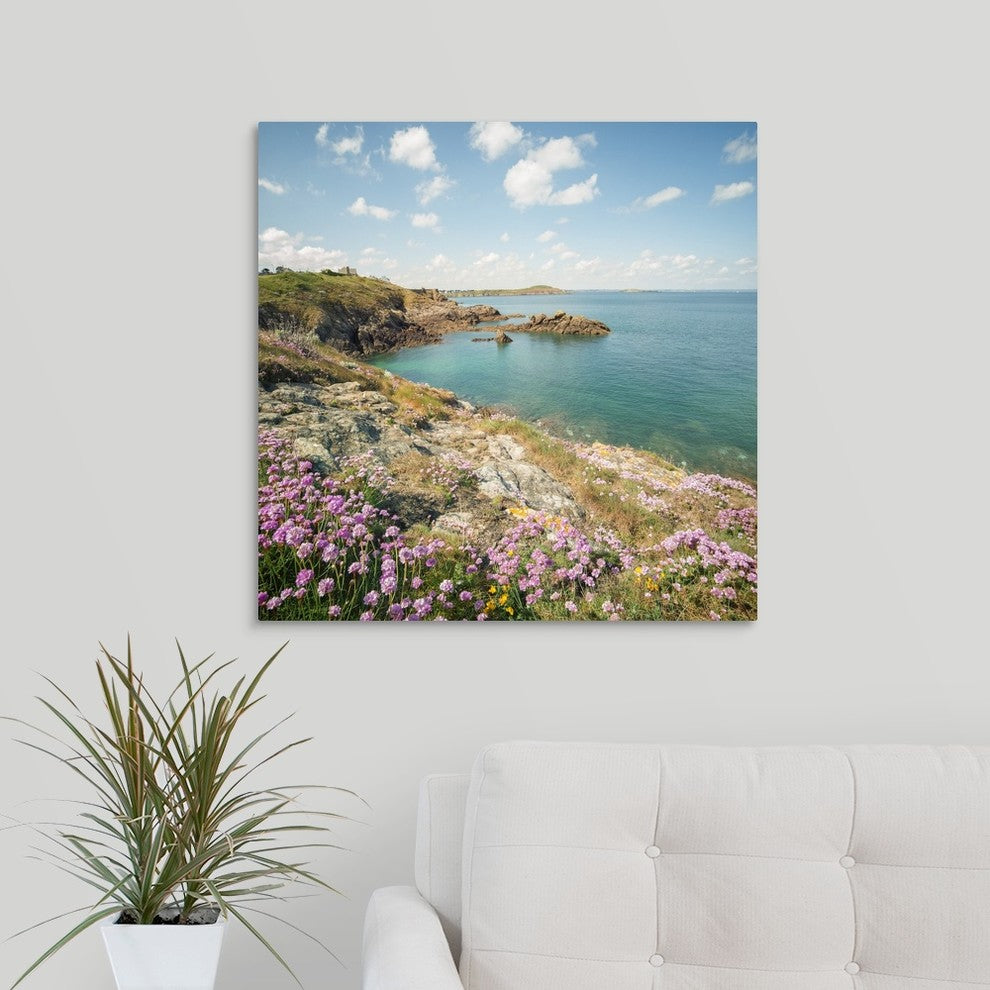"Saint Lunaire, Bretagne" Wrapped Canvas Art Print, 24"x24"x1.5"