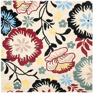 Safavieh Soho Soh776A Rug, Ivory/Multi, 6'0"x6'0" Square