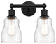 Innovations 616-2W-BK-G392 Ellery 2 Light Bath Vanity Light, Matte Black