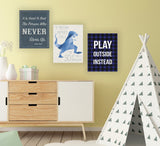 "Play Outside Instead" 16x20, Stretched Canvas Wall Art