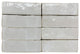Moroccan Handmade 2x6 Solid Color Zellige Tile, Off-White, Piece