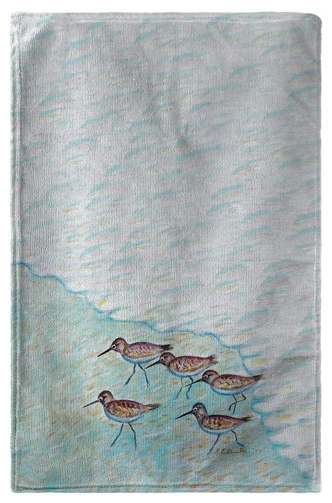 Betsy Drake Sandpipers Beach Towel