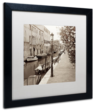 Alan Blaustein 'Venezia V' Art, Black Frame, White Mat, 16x16