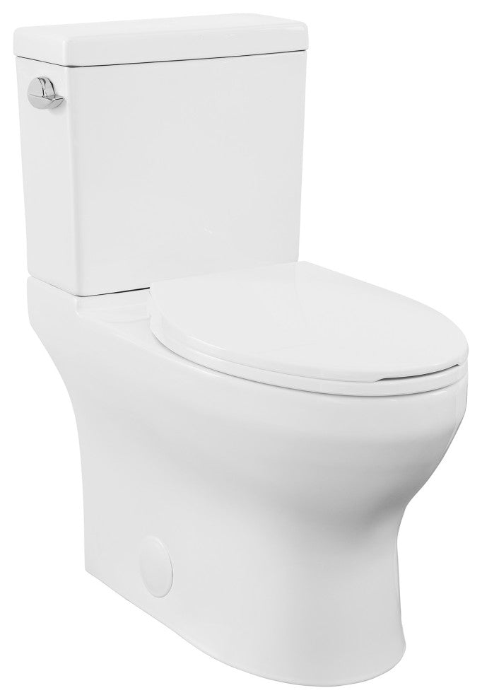 Classe Two-Piece Elongated Left Side Flush Handle Toilet