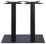 Cliff Double Poles 15.75"x 27.56" Black Rectangle Base (Set of 1)