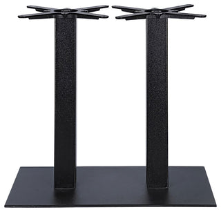 Cliff Double Poles 15.75"x 27.56" Black Rectangle Base (Set of 1)