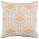 Surya Millbrook MBK-003 18"x18" Pillow Kit, Mustard/Ivory/Beige