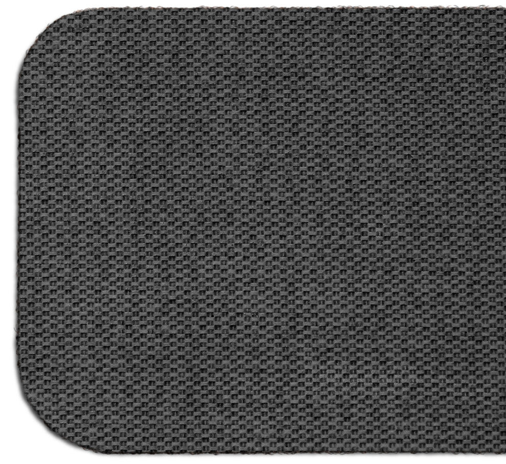 Set of 12 Skid-Resistant Double-Ribbed Stair Treads, Brown, 9 X 36"
