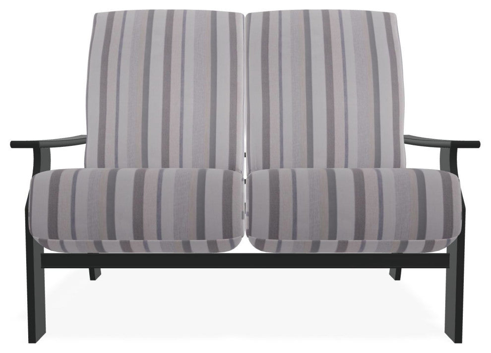St. Catherine Deep Seat Outdoor Loveseat, Sensory Dove/Graphite