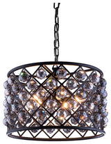 1206 Madison Collection Pendent Lamp, Silver Shade, Mocha Brown