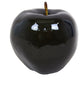 6" Shiny Large Centerpiece Apple,Black
