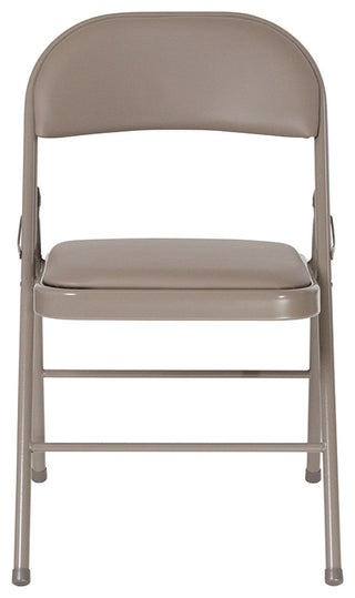 Gray Vinyl Folding Chair