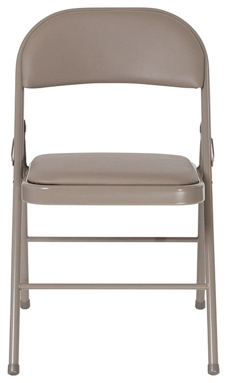 Gray Vinyl Folding Chair