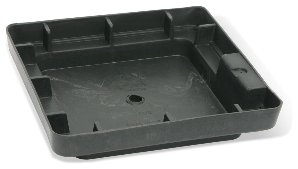 Algreen Valencia Planter, 13"x28", Elevated Plant Shelf, Black Marble
