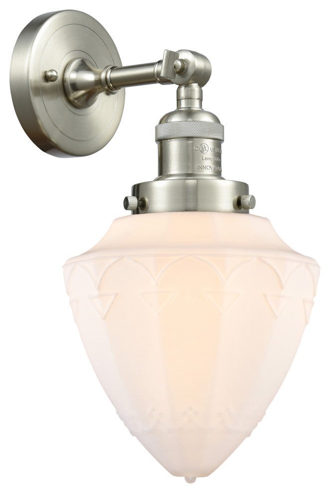 Innovations 203-SN-G661-7-LED 1 Light Sconce, Brushed Satin Nickel