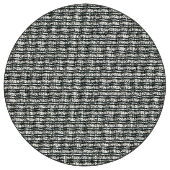 Antigua Accent Rugs In/Out Door Carpet, Slate RD 3'