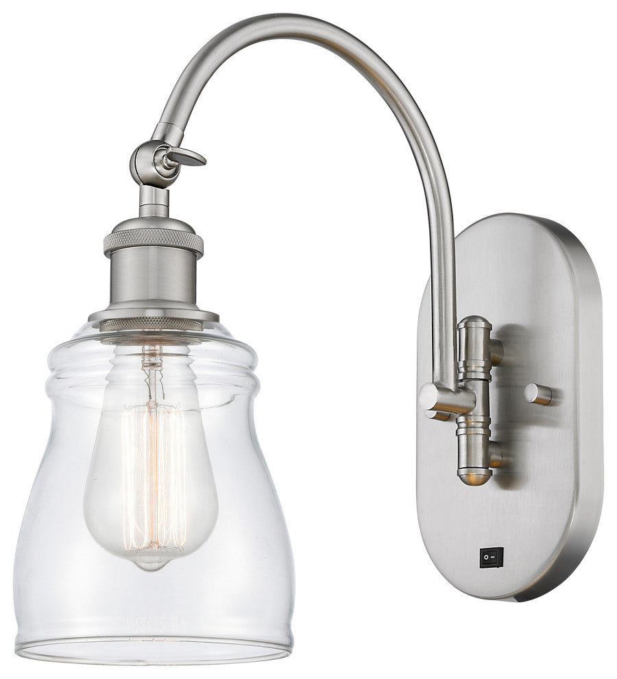 Innovations 518-1W-SN-G392 Ellery 1 Light 5.3" Sconce, Brushed Satin Nickel