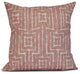 Orange Woven Tiki, Geometric Print Pillow, 20"x20"