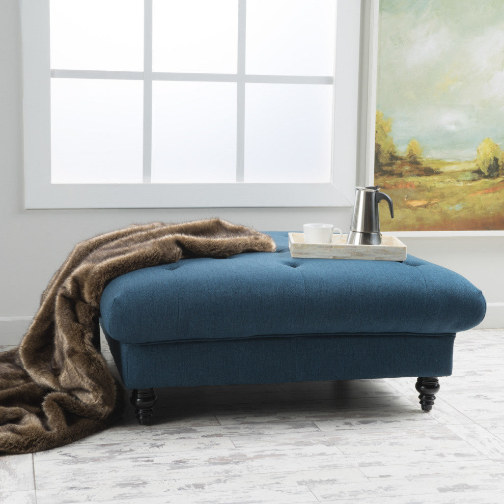 GDF Studio Parisian Coffee Table, Dark Blue