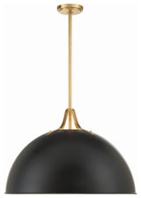 Crystorama Lighting Group SOT-18017 Soto 3 Light 24"W Pendant - Matte Black /