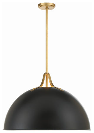 Crystorama Lighting Group SOT-18017 Soto 3 Light 24"W Pendant - Matte Black /