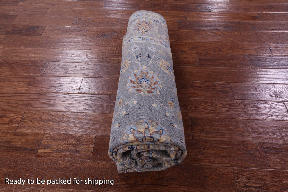 Turkish Oushak Handmade Wool Rug 6' 0" X 8' 9" - Q12822