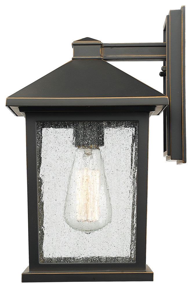 Z-Lite Portland 1 Light Outdoor Wall Light, Oil Rubbed Bronze