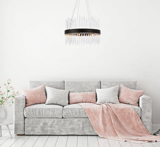 Modern Black 14-Light Pendant