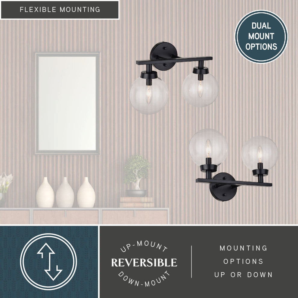 Lander 2 Light Vanity Matte Black