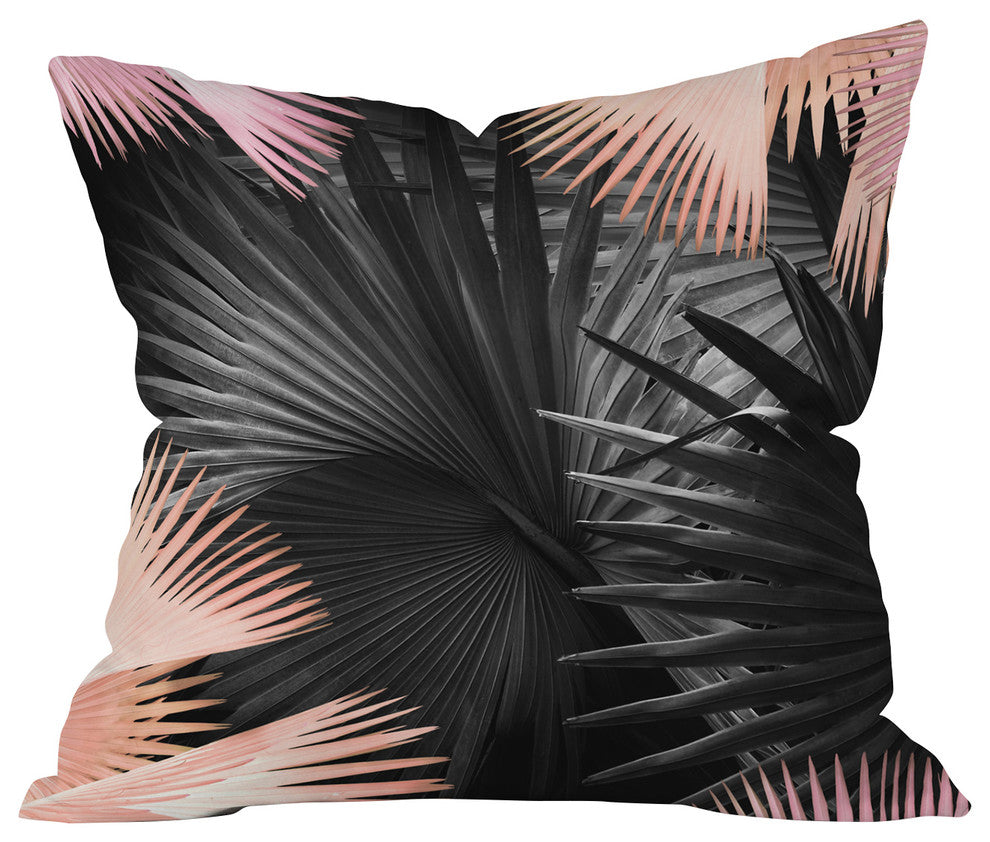 Iveta Abolina Midnight Coral Throw Pillow