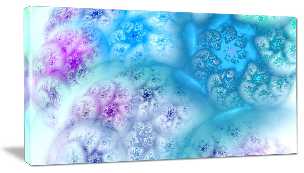 Clear Blue Magic Stormy Sky, Abstract Canvas Art Print, 40x20