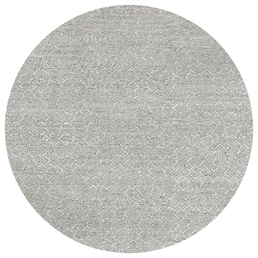 Ahgly Company Indoor Round Mid-Century Modern Area Rugs, 5' Round