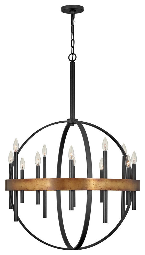 Hinkley Wells Large Orb, Weathered Brass